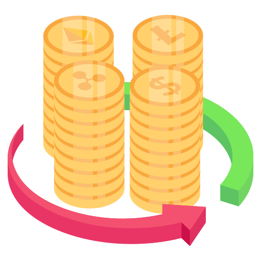 Cash flow growth icon
